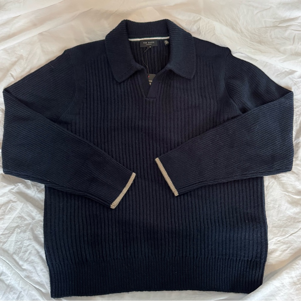 Ted Baker Ademy Polo Neck Sweater, size 5 (L/XL), NWT